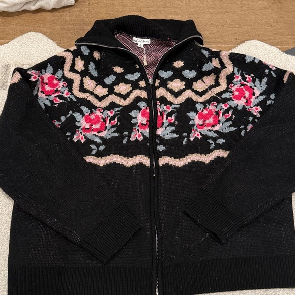 For Love & Lemons Ski Lodge Zip-Up Sweater - Picture 4 of 5